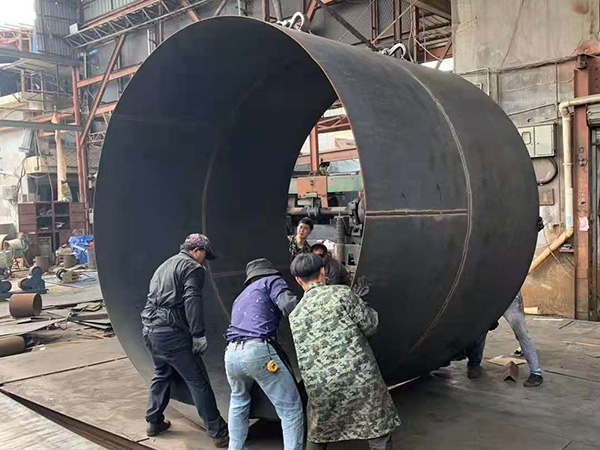 T8 × W1000 × Ø3000mm (فولاذ مطاوع)